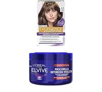 Pack L'Oréal Paris Excellence 6.11 Rubio Oscuro Ceniza + Elvive Mascarilla Intensiva Violeta Matizadora