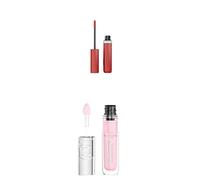 Pack L'Oréal Paris Laque Resistance, Acabado Brillante, Efecto Vinilo, Tono 635 Worth It Medium + Plump Ambition, Aceite Labial voluminizador con Ácido Hialurónico, 24H Hidratación*, Crystal clear