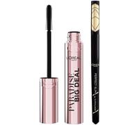 Pack L'Oréal Paris Máscara de Pestañas Paradise Big Deal, Negro + L'Oréal Paris Super Liner Perfect Slim, Negro Resistente al Agua, 01