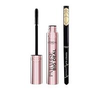 Pack L'Oréal Paris Máscara de Pestañas Paradise Big Deal, Negro + L'Oréal Paris Super Liner Perfect Slim, Negro Resistente al Agua, 01