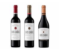 Pack Luis Cañas Rioja Alavesa - Crianza, Reserva y Selección de la Familia - 3 Botellas de Vino Tinto - D.O.Ca. Rioja - Estuche Selección de Bodegas Luis Cañas -Mysecretwine-