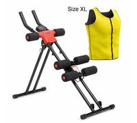 Pack Máquina de Abdominales Plegable con Chaleco Deportivo Sauna Hombre XL InnovaGoods
