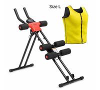 Pack Máquina de Abdominales Plegable InnovaGoods con Chaleco Deportivo Sauna Hombre L