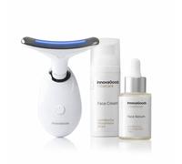 Pack Masajeador Facial InnovaGoods Sérum y Crema Kombucha