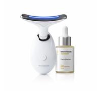 Pack Masajeador Facial Reafirmante con LED, EMS y Calor y Sérum Facial Rice Joyboost 30 ml InnovaGoods