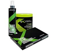 Pack Mascarilla + Acondicionador + Cápsulas con Baba de Caracol - Reparación, Hidratación y Protección para Cabello Teñido y Dañado - Pack Cuidado Capilar Profesional