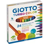Pack Material Escolar de Colores 3x24 - Plastidecor Ceras + Gioto Lápices Colors 3.0 + Gioto Rotuladores Turbo Color - Set Completo para Niños y Artistas