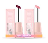 Pack Maybelline New York Bálsamo Labial con Ácido Hialurónico, Labios Suaves y Brillantes Lifter Glaze, Tono 008 Acai Glaze + Tono 002 Pink Drip