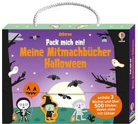Pack mich ein! Meine Mitmachbücher: Halloween: Koffer mit drei Mitmachbüchern zum Thema Halloween - ausmalen und stickern - mit über 500 Stickern - für Kinder ab 3 Jahren