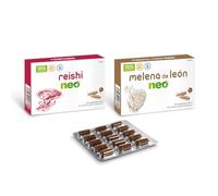 Pack Mico NEO Melena de León + Reishi NEO - Suplementos Naturales en Cápsulas | Apoyo Digestivo, Inmunitario, Energía y Bienestar General