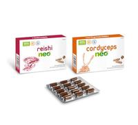 Pack Mico NEO Reishi + Cordyceps - 2 Suplementos Naturales en Cápsulas | Defensa Inmunitaria, Energía y Vitalidad Diaria