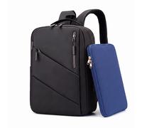 Pack Mochila Inteligente impermeable con cargador USB + Funda Protectora Azul new