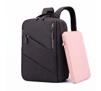 Pack Mochila Inteligente impermeable con cargador USB + Funda Protectora Rosa new