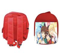 PACK MOCHILA ROJA Y ESTUCHE Kono Subarashii Sekai ni Shukufuku wo! 3 school material