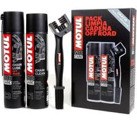 Pack Motul C1+C3 Off Road 400ml + Cepillo Limpia grasa Cadena Moto Enduro Trail