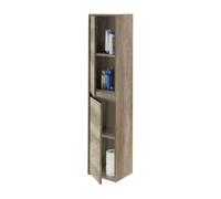 Pack mueble de baño con espejo y lavamanos incluido ceramico, incluye columna de baño o aseo color nordik 80 cm
