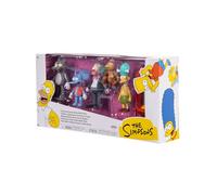 Pack múltiple de Figuras de acción de Los Simpson, Escala de 6,35 cm, de JAKKS Pacific. Incluye a Krusty, Mojo, Itchy, Scratchy y Sideshow Mel, Junto con el Coche de Payasos de Krusty.
