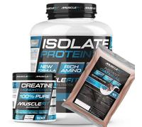 PACK MUSCLEFIT ISOLATE 2kg + Creatina 300g + Harina de Avena 1kg │MUSCLECULT│Mas musculos