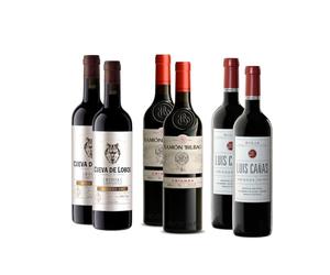Pack Mysecretwine Rioja Crianza 6 Botellas, 2xBilbao Crianza, 2xCañas Crianza, 2xCueva de lobos Crianza