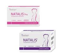 Pack Natalis SanaExpert - Preconcepción + Embarazo Natalis Pre + Natalis | Ácido Fólico (Quatrefolic®), Hierro, DHA y Vitaminas Esenciales