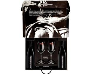 Pack Navideño - Habla del silencio - Vino Tinto - Estuche Regalo 2 copas - para Navidades - 2 Botellas + 2 Copas Riedel en un Precioso Estuche - 75cl