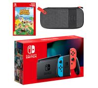Pack Nintendo Switch (azul neón/rojo neón) Animal Crossing: New Horizons