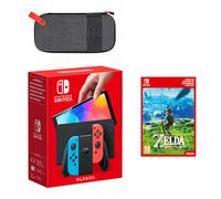 Pack Nintendo Switch - Modelo OLED (azul neón/rojo neón) The Legend of Zelda: Breath of the Wild