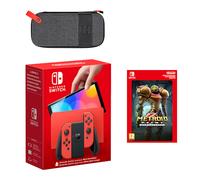 Pack Nintendo Switch - Modelo OLED rojo (edición Mario) + Metroid Prime Remastered