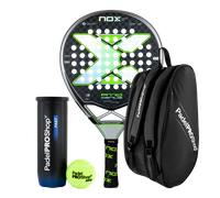 Pack Nox At10 Genius 12k Limited Edition Agustín Tapia + Paletero Padelproshop + Pelotas MKP