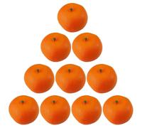 Pack of 10 Artificial Orange Colorful Plastic Orange Craft Supplies Perfect for Kindergartens Use Wide Application Multicolor