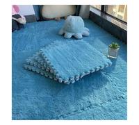 Pack of 10 Interlocking Foam Carpet Tiles Multicolor 12x12 Inches(Blue)