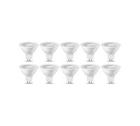 Pack of 10 LED bulbs GU5.3 MR16 5 W warm white non-dimmable, 220 V [Energy class G]