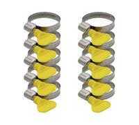 Pack Of 10 Stainless Steel Hose Clamps 25-40 Mm with 9 Mm Band, Industrial Quality Stainless Steel Clamps for Pool Hose, Sand Filter System, Pond And