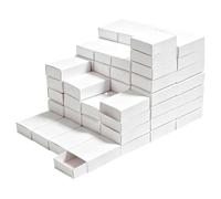 Pack Of 100 Blank Matchboxes - DIY Paper Craft Boxes - For Jewelry & Favors | 1.96x1.37 Inch | 100 Pack Cardboard Sliding Boxes | Blank DIY Craft Favor Containers For Soap, Candy, Earrings, Party
