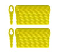 Pack Of 100 Compatible with Blades Compatible Compatible with Ryobi Edger, Double Head Serrated Bla-Good