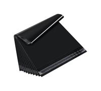 Pack of 100 Plastic Mailing Bags, Black Mailing Mailing Bags with Self-Adhesive Closure, 300 x 400 mm Plastic Mailing Bags Mailing Envelopes