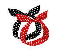 Pack Of 2 Red Polka Dot Headbands for Girls And Women Retro Bandana Headband 50s Wired Headband Vintage Printed Christmas Headband
