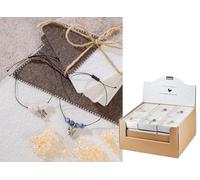 Pack of 24 Bracelet, Angel motif, Semi-precious stone, blue, brown, green, purple, pink, white, PU 24, 6 assorted, D. 25 cm