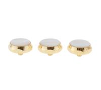 Pack of 3 Trumpet Valve Finger Button Cap Replacements for Trumpeters Students (Color : White, Size : One size)
