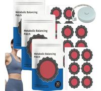 Pack of 30 Natural Slimming Plasters for Slimming and Metabolizing the Abdomen, Fat Burning Patches with Plant Extracts, Discreet and Skin Friendly (A3)