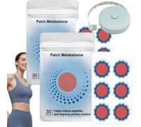 Pack of 30 Natural Slimming Plasters for Slimming and Metabolizing the Abdomen, Fat Burning Patches with Plant Extracts, Discreet and Skin Friendly (B2)