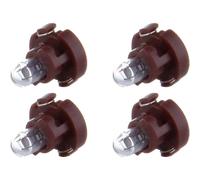 Pack Of 4 Replacement Fit for Dash A/c Instrument Cluster Panel Dashboard Gauges Light Warm White T3 Neo Wedge Halogen Bulb 12v