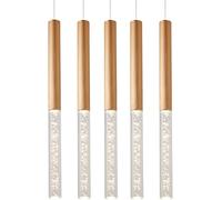 Pack of 5 5W Mounted Spotlight Long Tube Acrylic Stick Cylinder Cylindrical Hanging Lights, LED Chandelier
