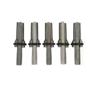 Pack of 5 driving wedges made of chrome-vanadium steel, 10.5 x 1.6 cm, for splitting granite, marble, and concrete up to 2 m