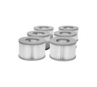 Pack of 6 filter cartridges for MSPA inflatable spa - white