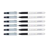 Pack of 6 - Pilot Frixion Colors Erasable Colouring Paste Medium Black