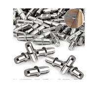 Pack of 80 Floor Shelf Supports with 5 mm Diameter Brackets, Ring Shelf Holders, and Solid Steel Shelf Pins for Durable Shelf Support 2025