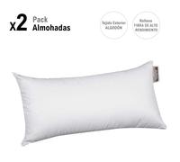 Pack oferta 2 almohadas triafill 100% algodón
