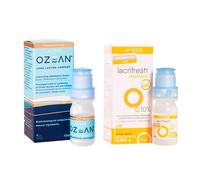 Pack Ojo Seco: Lacrifresh Moisture 15ml con Ácido Hialurónico + Ozean 10ml sin Conservantes. Alivia Sequedad, Irritación y Fatiga Ocular. Compatible con Lentes de Contacto.