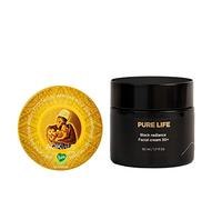 Pack oro africano 50 ml y crema hidratante facial con SPF 30+ - Manteca de karité pura, Crema antiarrugas mujer hidrata, regenera, quita manchas (Manteca Karite 50 ml + Crema facial 50 ml)